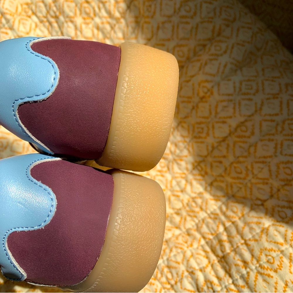 MIA Archie Sneaker Burgundy & Light Blue Casual Everyday Shoes Sneakers size 6 - Picture 5 of 7